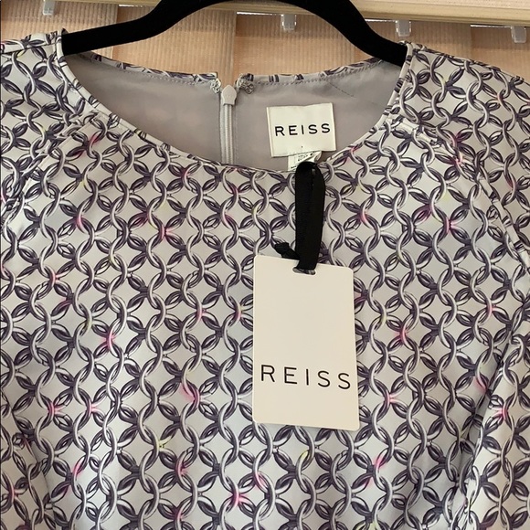 NWT!!Reiss Scala print chain dress us size 2 - Picture 2 of 5